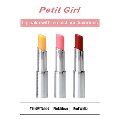 Petic Girl Royal Jelly Sensual lip Balm #Red-Waltz#Pink-Move