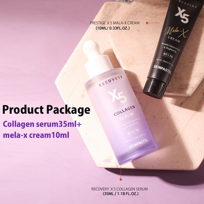 SKINPASTEL Recovery X5 Collaen Serum35ml+Mela-x Cream 10ml(Special Set)Brighteng