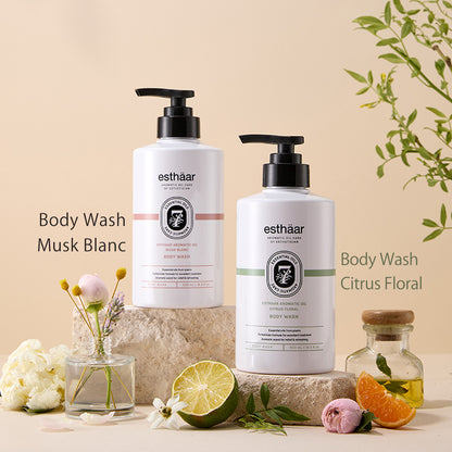 esthaar Body Wash 500ml Aromatic Oil#Citrus Floral Branding 7 Oil