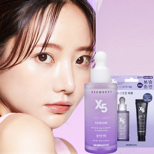 SKINPASTEL Recovery X5 Collaen Serum35ml+Mela-x Cream 10ml(Special Set)Brighteng